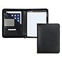 Samsill Contrast Stitch Faux Leather Portfolio Case with Zipper Closure, Black (71720)~#|#~sp117515111_sc7