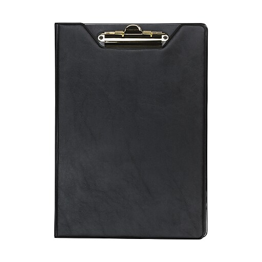 Samsill Value Series Vinyl Padfolio/Notepad, Black (71410) Staples