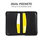 Samsill Regal 2-Compartment Portable Business Card Holder, 24-Card Capacity, Black (81220)~#|#~sp117515336_sc7