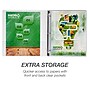 Samsill Earth's Choice Plant-Based Durable 1/2" View Binder, 3 Ring Binders, Made in USA, White, 6/Pack (I08917)~#|#~sp117515477_sc7
