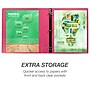 Samsill Fashion Colors 1" View Binders, 3-Ring , Made in USA, Pink, 2/Pack (U86376)~#|#~sp117515641_sc7