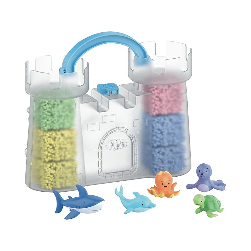 Educational Insights Playfoam Squishy Sandcastle, 10.7" x 9" x 0.75", Assorted Colors (1927) image 1