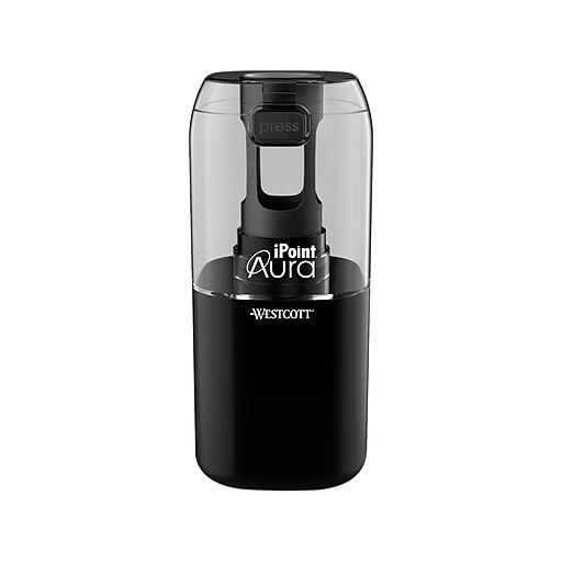 Westcott iPoint AURA Battery Powered Pencil Sharpeners, Assorted Colors