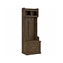 Bush Furniture Woodland 24W Hall Tree and Small Shoe Bench with Drawer, Ash Brown (WDL007ABR)~#|#~sp117517639_sc7