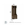 Bush Furniture Woodland 24W Hall Tree and Small Shoe Bench with Drawer, Ash Brown (WDL007ABR)~#|#~sp117517643_sc7