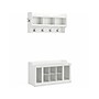 Bush Furniture Woodland 40W Shoe Storage Bench with Shelves and Wall Mounted Coat Rack, White Ash (WDL004WAS)~#|#~sp117517647_sc7