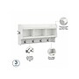 Bush Furniture Woodland 40W Shoe Storage Bench with Shelves and Wall Mounted Coat Rack, White Ash (WDL004WAS)~#|#~sp117517649_sc7