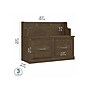 Bush Furniture Woodland 40W Entryway Bench with Doors, Ash Brown (WDL005ABR)~#|#~sp117517660_sc7