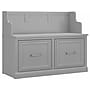 Bush Furniture Woodland 40W Entryway Bench with Doors, Cape Cod Gray (WDL005CG)~#|#~sp117517664_sc7