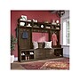Bush Furniture Woodland Full Entryway Storage Set with Coat Rack and Shoe Bench with Doors, Ash Brown (WDL013ABR)~#|#~sp117517691_sc7