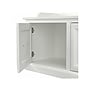 Bush Furniture Woodland 40W Hall Tree and Shoe Storage Bench with Doors, White Ash (WDL001WAS)~#|#~sp117517713_sc7