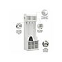 Bush Furniture Woodland Entryway Storage Set with Hall Trees and Shoe Bench with Doors, White Ash (WDL011WAS)~#|#~sp117517934_sc7