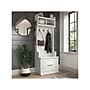 Bush Furniture Woodland 24W Hall Tree and Small Shoe Bench with Drawer, White Ash (WDL007WAS)~#|#~sp117517950_sc7