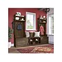 Bush Furniture Woodland Entryway Storage Set with Hall Trees and Shoe Bench with Drawers, Ash Brown (WDL012ABR)~#|#~sp117593082_sc7