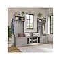 Bush Furniture Woodland Entryway Storage Set with Hall Trees and Shoe Bench with Drawers, Cape Cod Gray (WDL012CG)~#|#~sp117593091_sc7