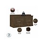 Bush Furniture Woodland 40W Shoe Storage Bench with Doors and Wall Mounted Coat Rack, Ash Brown (WDL003ABR)~#|#~sp117593101_sc7