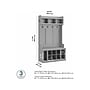 Bush Furniture Woodland 40W Hall Tree and Shoe Storage Bench with Shelves, Cape Cod Gray (WDL002CG)~#|#~sp117593120_sc7