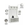 Bush Furniture Woodland 40W Hall Tree and Shoe Storage Bench with Shelves, White Ash (WDL002WAS)~#|#~sp117593535_sc7