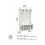 Bush Furniture Woodland 40W Hall Tree and Shoe Storage Bench with Shelves, White Ash (WDL002WAS)~#|#~sp117593537_sc7