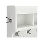 Bush Furniture Woodland 40W Hall Tree and Shoe Storage Bench with Shelves, White Ash (WDL002WAS)~#|#~sp117593539_sc7
