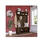 Bush Furniture Woodland 40W Hall Tree and Shoe Storage Bench with Shelves, Ash Brown (WDL002ABR)~#|#~sp117593542_sc7
