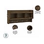 Bush Furniture Woodland Full Entryway Storage Set with Coat Rack and Shoe Bench with Drawers, Ash Brown (WDL014ABR)~#|#~sp117593578_sc7