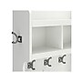 Bush Furniture Woodland 24W Hall Tree and Small Shoe Bench with Shelves, White Ash (WDL008WAS)~#|#~sp117593616_sc7