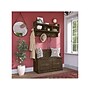Bush Furniture Woodland 40W Entryway Bench with Doors and Wall Mounted Coat Rack, Ash Brown (WDL009ABR)~#|#~sp117593619_sc7