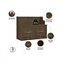 Bush Furniture Woodland 40W Entryway Bench with Doors and Wall Mounted Coat Rack, Ash Brown (WDL009ABR)~#|#~sp117593621_sc7
