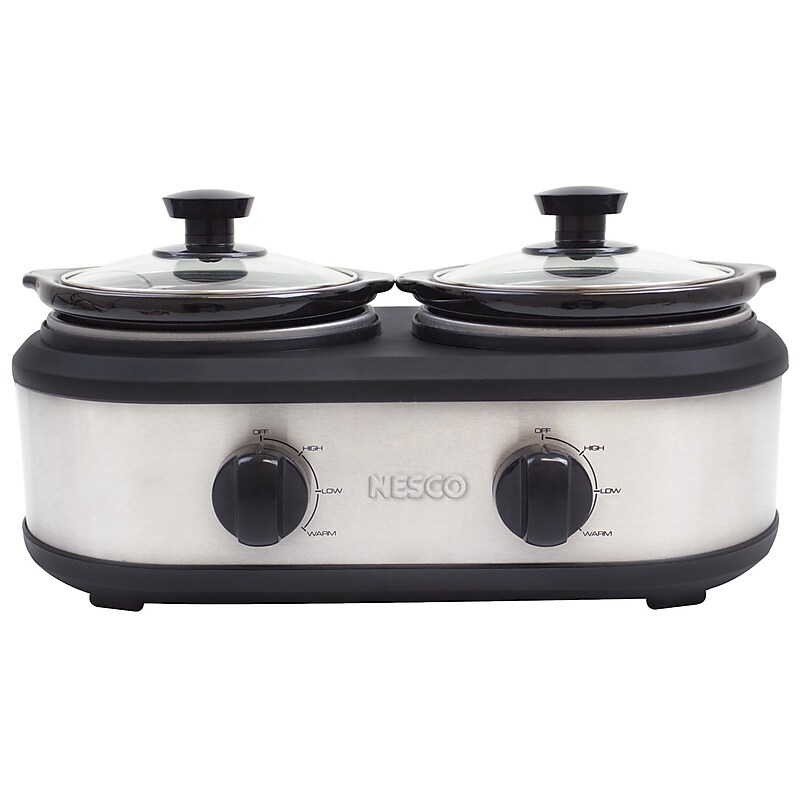Nesco 2.5 Qt. Dual Serving Station, Silver (SC-1DSS) image 1