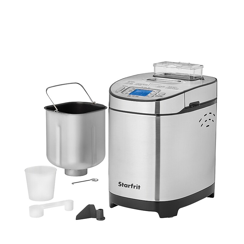 Starfrit 2 lb. Capacity Electric Bread Maker, Silver (024707-001-0000) image 1