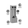 Bush Furniture Woodland Full Entryway Storage Set with Coat Rack and Shoe Bench with Drawers, Cape Cod Gray (WDL014CG)~#|#~sp117594038_sc7