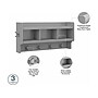 Bush Furniture Woodland Full Entryway Storage Set with Coat Rack and Shoe Bench with Drawers, Cape Cod Gray (WDL014CG)~#|#~sp117594039_sc7
