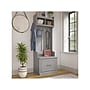 Bush Furniture Woodland 24W Hall Tree and Small Shoe Bench with Drawer, Cape Cod Gray (WDL007CG)~#|#~sp117594046_sc7