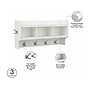 Bush Furniture Woodland Full Entryway Storage Set with Coat Rack and Shoe Bench with Drawers, White Ash (WDL014WAS)~#|#~sp117594056_sc7
