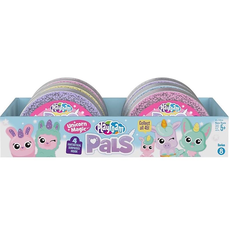 Playfoam Pals Unicorn Magic, 1.45" x 10.65" x 10", Assorted Colors, 6/Pack (1954) image 1