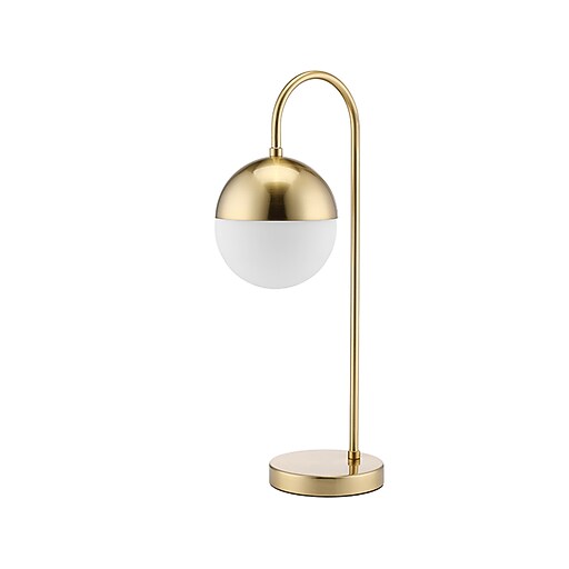 Rumi Lighting LED Desk Lamp, 20.8", Gold Brass (ERP001) Staples