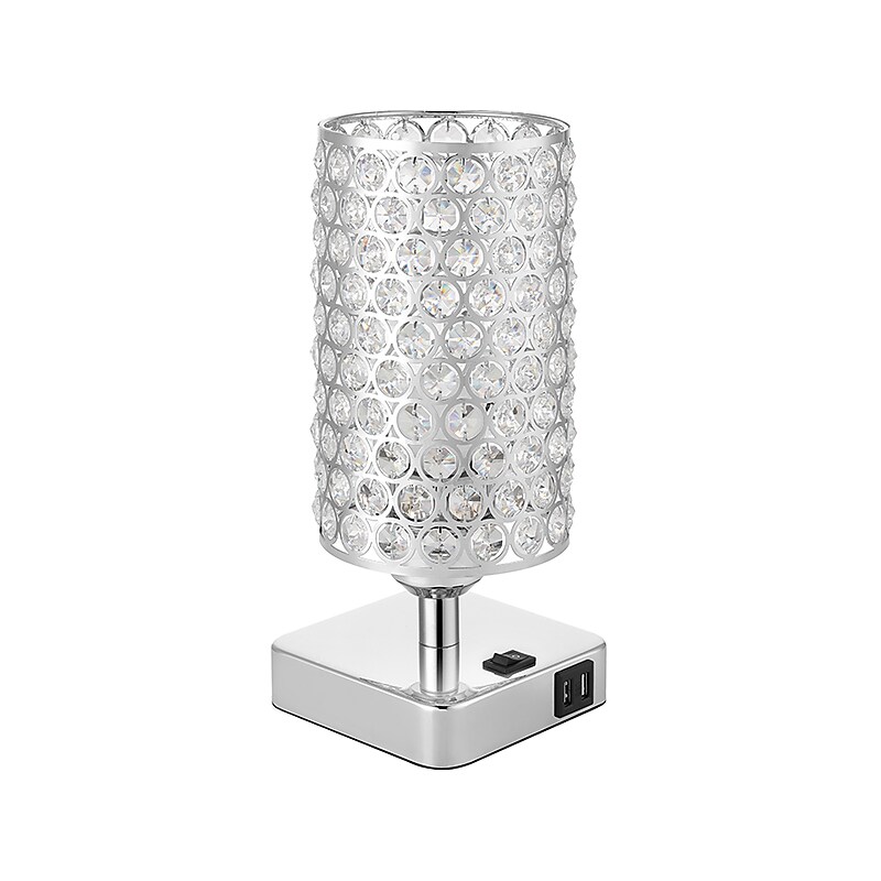 Rumi Lighting LED Desk Lamp, 11", Clear Chrome (ERP14ST) image 1