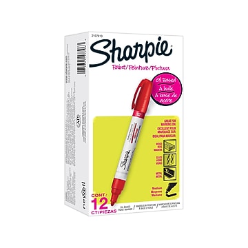 Sharpie Tank Paint Marker, Medium Tip, Black, 12/Pack (2107615