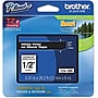 Brother P-touch TZe-335 Laminated Label Maker Tape, 1/2" x 26-2/10', White on Black (TZe-335)~#|#~sp117901897_sc7