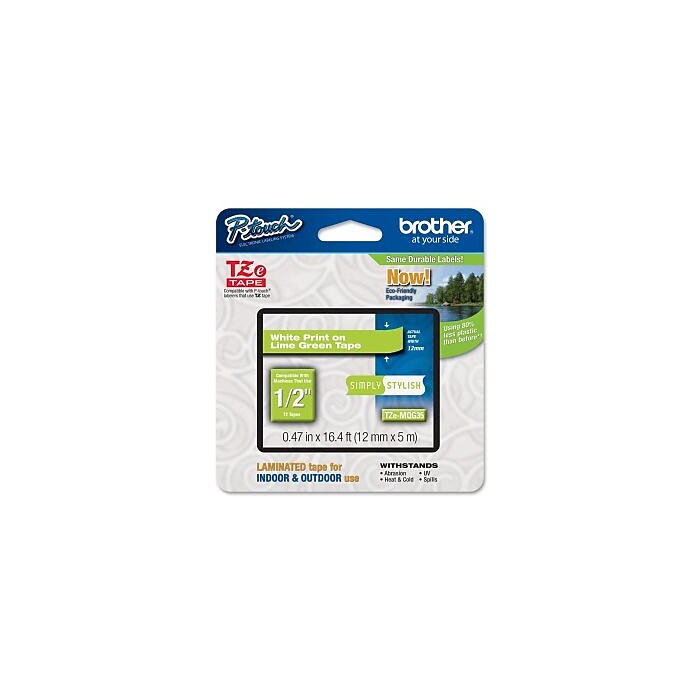 Brother P-touch TZe-MQG35 Laminated Label Maker Tape, 1/2
