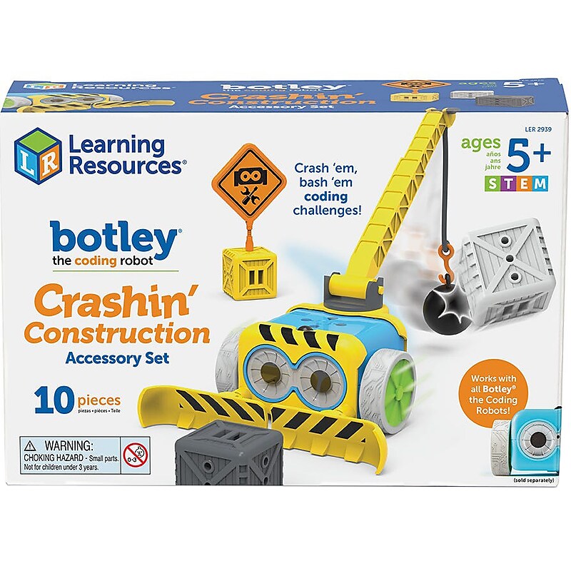 Learning Resources Botley the Coding Robot Crashin' Construction Accessory Set (LER2939) image 1