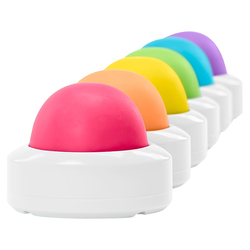 Educational Insights Wireless Eggspert Extra Student Buttons, Assorted Colors, 6/Pack (7887) image 1