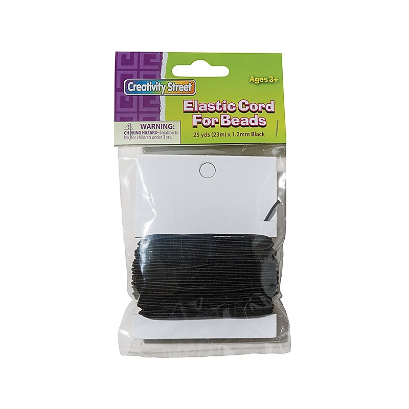 Creativity Street Elastic Cord, Black (PAC3728-CRA) image 1