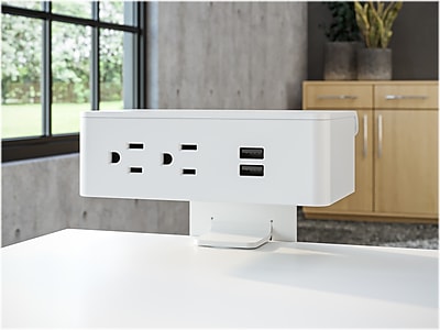 Safco Resi 2 Outlet Power Strip, White (RESUPU) Sansujyuku sansujyuku.com