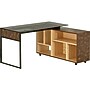 Techni Mobili 56" L-Shaped Desk, Oak (RTA-385DL-OAK)~#|#~sp118089365_sc7
