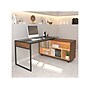 Techni Mobili 56" L-Shaped Desk, Oak (RTA-385DL-OAK)~#|#~sp118089371_sc7