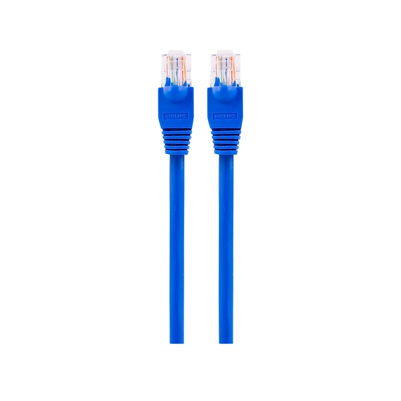 Philips Elite 3' RJ45 to RJ45 Cable, Male to Male, Blue image 1