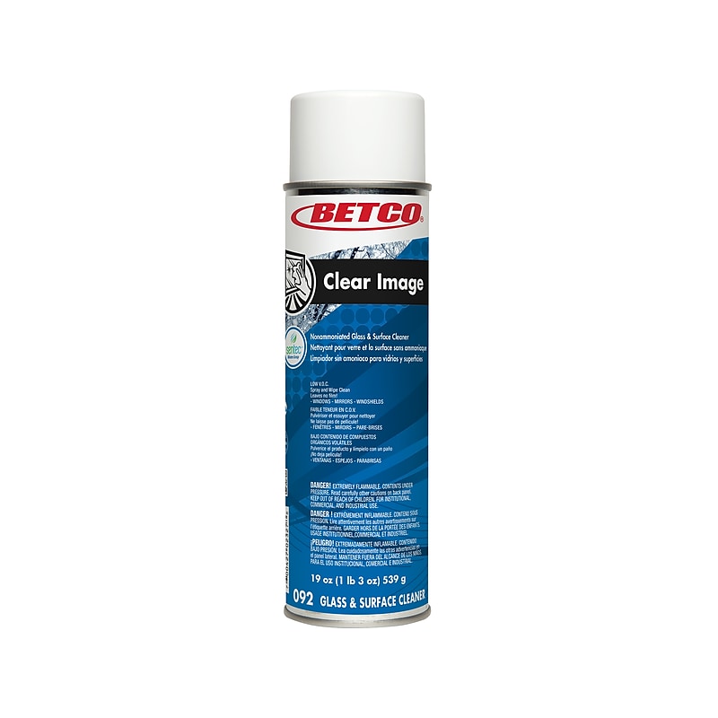 Betco Clear Image Glass and Surface Cleaner, Rain Fresh Scent, 19 Oz., 12/Carton (09223-02) image 1
