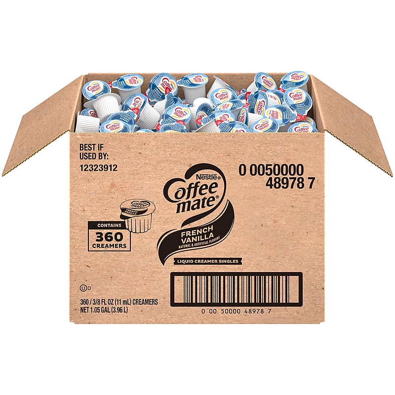 Coffee mate French Vanilla Liquid Creamer, 0.38 oz., 360/Carton (NES48978) image 1